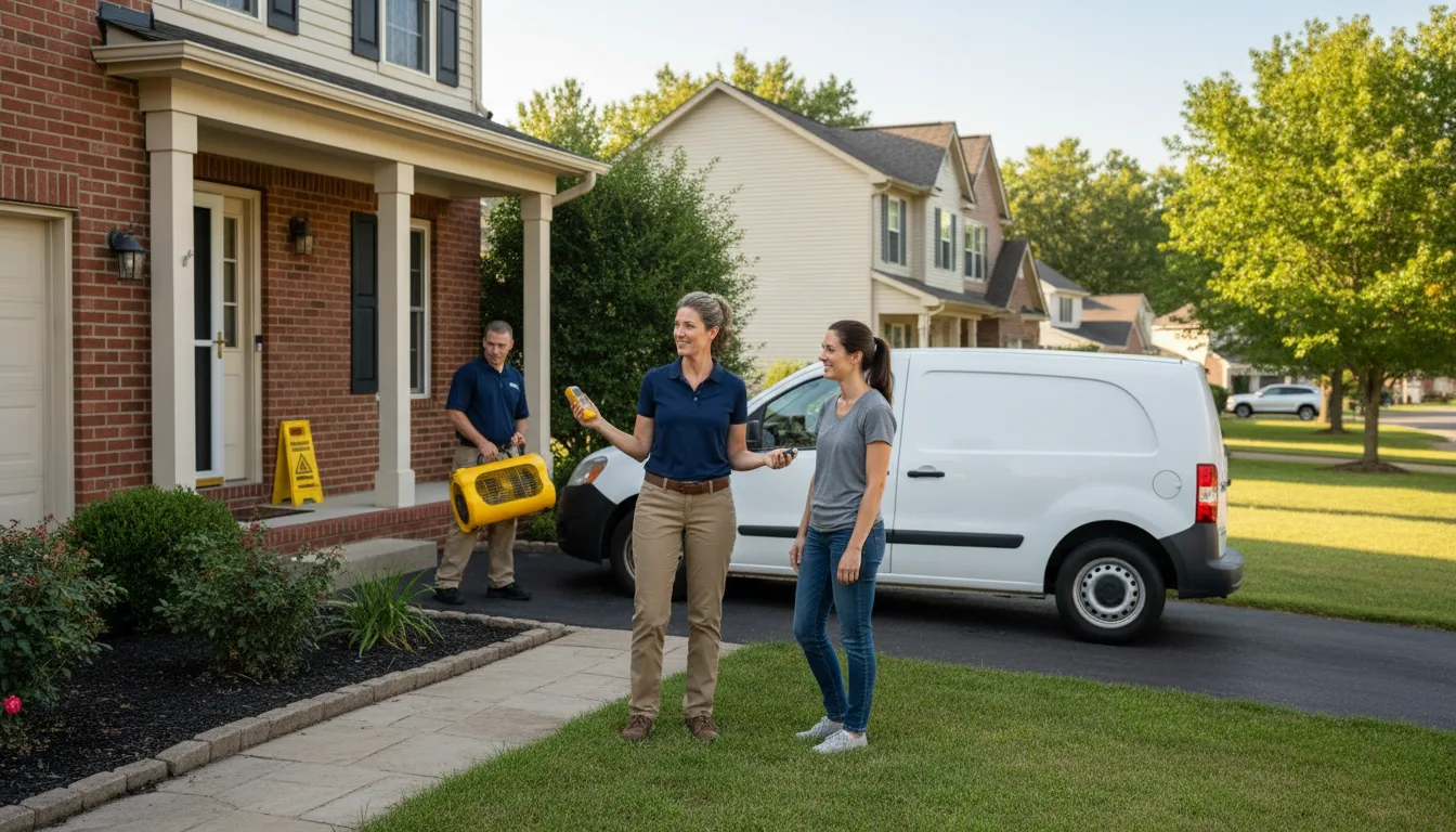Residential water damage restoration in Fort Hall, ID
